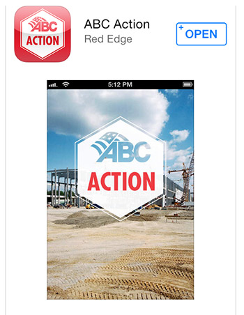 ABC action page in mobile app