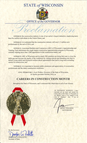 state of wisconsin careers in construction month document