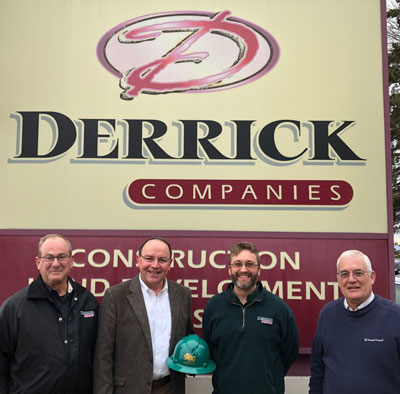 Photo of Tom Tiffany with representatives from Derrick Companies.