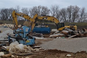 construction site and equipment